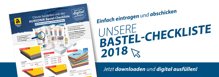 Bastel-Checkliste 2018