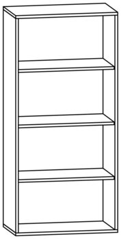 Produktbild von PROLINE Regalschrank, B 70,1 x H 150 x T 40 cm, PG2