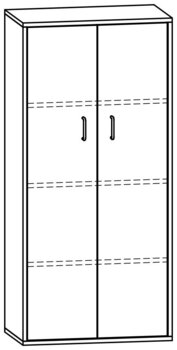 Produktbild von PROLINE Türschrank, B 70,1 x H 150 x T 40 cm, PG2
