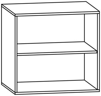 Produktbild von PROLINE Regalschrank, B 80 x H 75 x T 60 cm, PG2