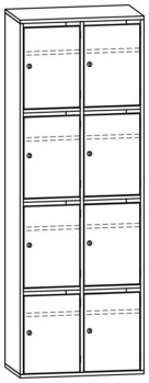 Produktbild von PROLINE Personalschrank, B 70,1 x H 200 x T 40 cm, PG1