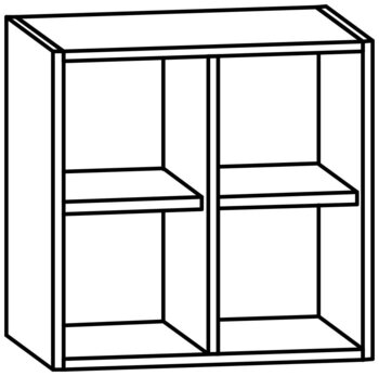 Produktbild von AROBA Hängeschrank, B 50,8 x H 50 x T 35 cm, PG1