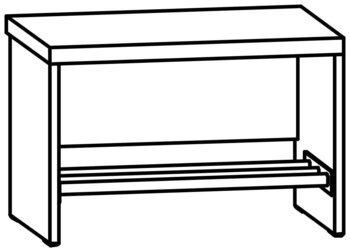 Produktbild von AROBA Kindergartenbank Basic, B 50,8 x T 35 x SH 34 cm, PG2