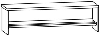 Produktbild von AROBA Kindergartenbank Basic, B 119,7 x T 35 x SH 34 cm, PG2