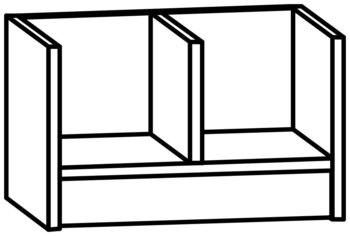 Produktbild von AROBA Mützenablage Basic, B 41 x H 25 x T 27,5 cm, PG2