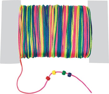 Produktbild von Satinkordel Regenbogen, ø 1,5 mm. 91 m