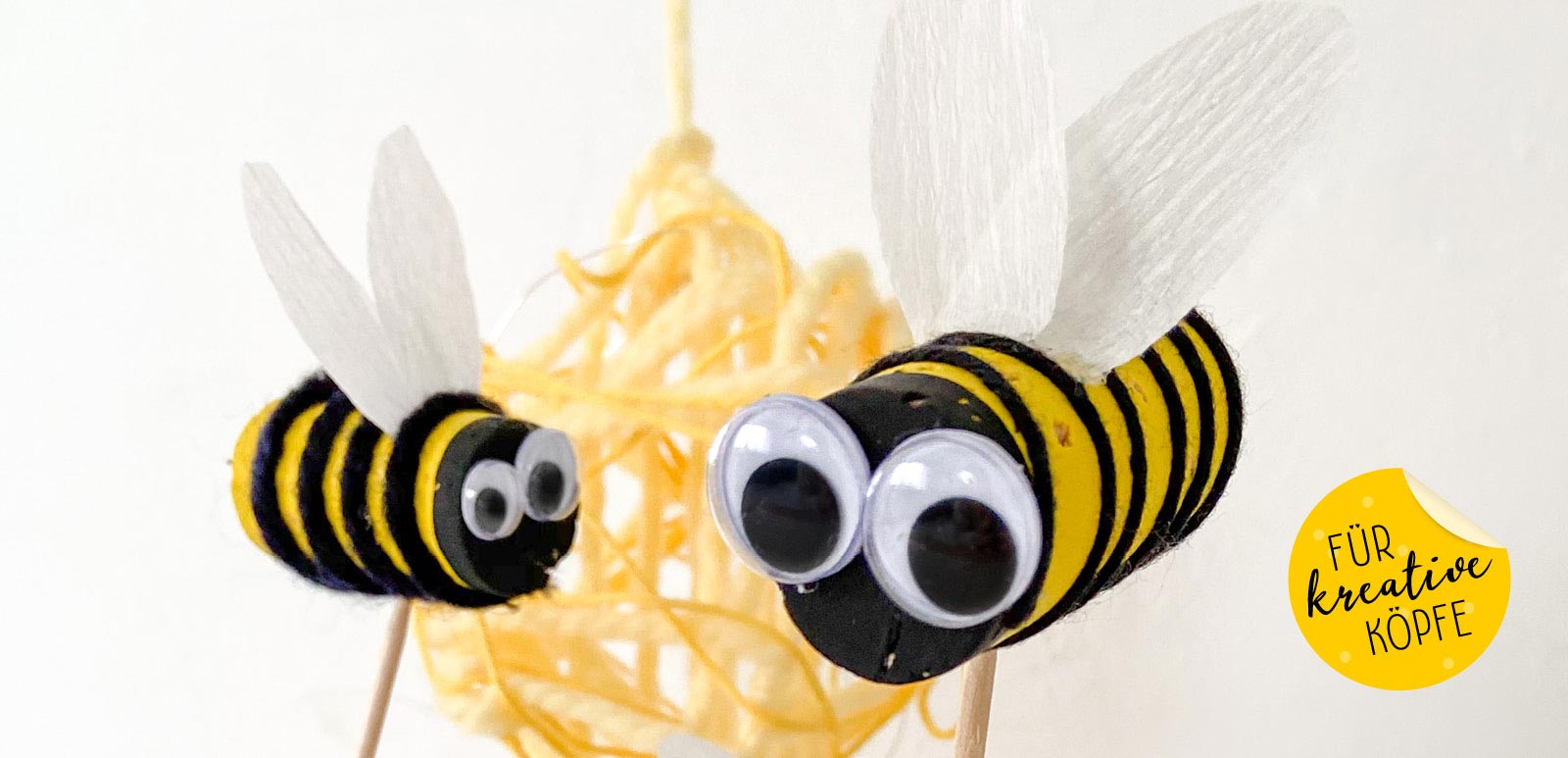 Wir basteln Bienen