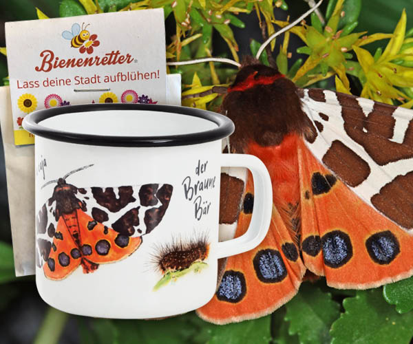 Aktion Emaille-Tasse Brauner Bär